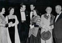 CHUCK & LYDIA WITH FRIENDS ARRIVING AT THE OSCARS '60