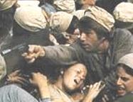 STEPHEN YOUNG TRYING TO SHOOT CHUCK IN THE CROWD
