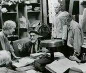 EDWARD G.ROBINSON DOING RESEARCH ON SOYLENT GREEN