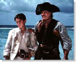 CHUCK&nbsp; & CHRISTIAN BALE IN TREASURE ISLAND