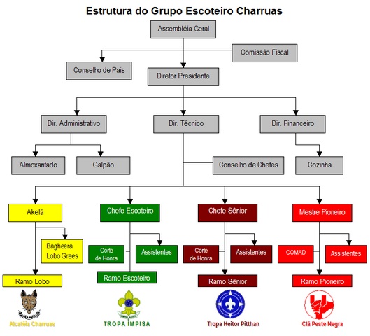 Estrutura Organizacional do Grupo Escoteiro Charruas