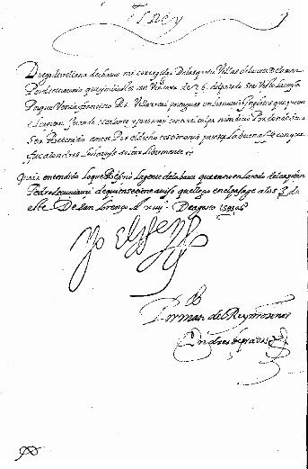 Document signed by King Philip