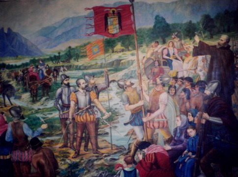 Mural in Palace of Government, Monterrey.