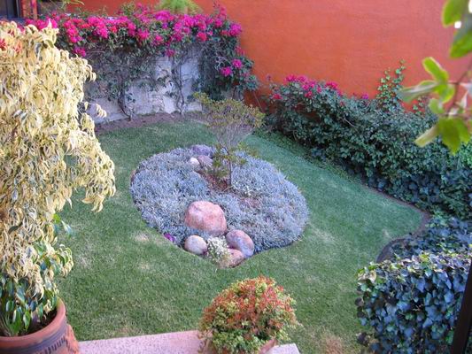 Garden at front entrance