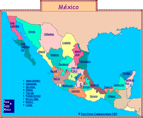 Map of Mexico