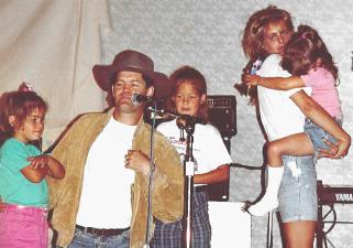 MICKY WITH ALL HIS DAUGHTERS