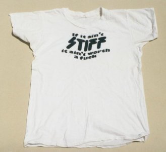 Stiff Records Original T-shirt from late 70's