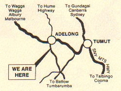 location of Adelong