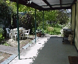 patio and barbeque area