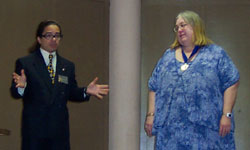 Blaise Awarding Louise C1 TOY for 2002