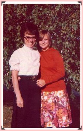 Mom and me in 1976