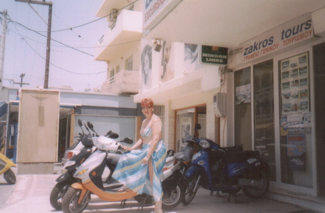Mum on a motorbike