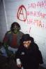Ramos & E.D. squatting opposite a urinal (can't see it)