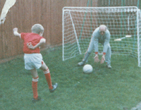 A young Keeps with his insiperation Grandad