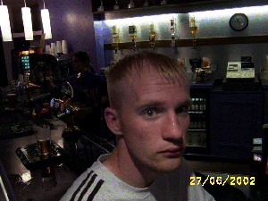 Peter aint impressed that he got no beer!