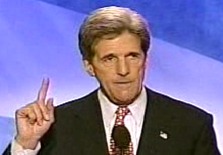 Kerry pointing up
