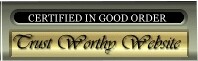 This site has been awarded the "Trust Worthy Website"