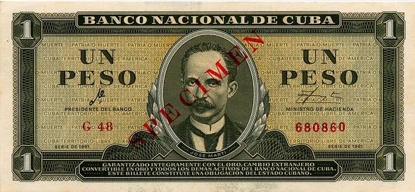 B Firmado Che, especimen, 1 P, 1961, km CS1