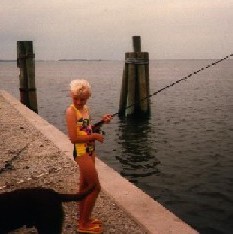 Fishing in Oregon Inlet when I was a little older.
