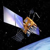 GPS Satellite orbiting the earth