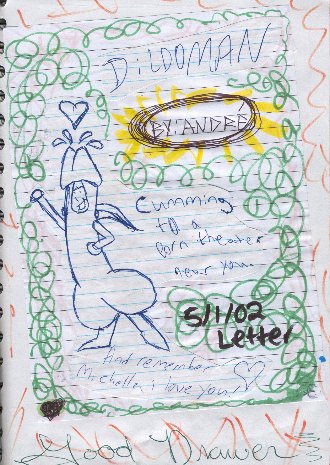 he wrote he loves me. of course it's under an animated penis but hey! it's still there. :P