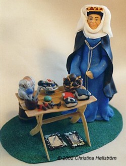 Witch selling magic wares