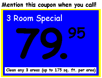 3 room special: $79.95