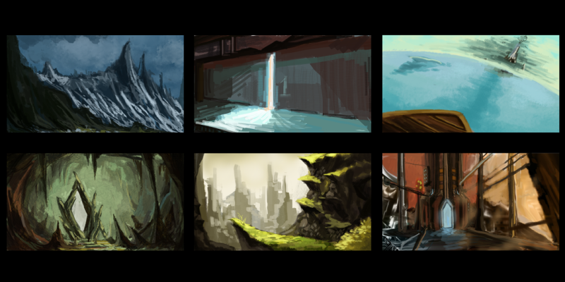 Background speed sketches for SpellCraft