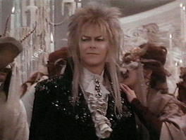 Jareth at the ball, and what a nice small smirk it is.