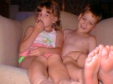 Kids Watching A Movie