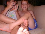 Kids Watching A Movie