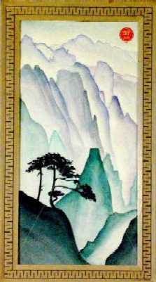 Painting of Huangshan area in China