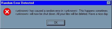 Random Error Detected