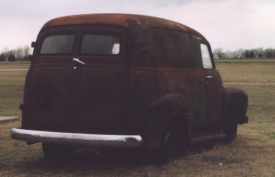 truck in Oklahoma City, rear