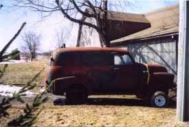 truck at home, passengers side