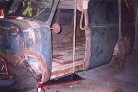 drivers side of body shell
