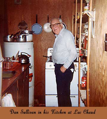 Photo of Dan Sullivan in his Kitchen at Lac Chaud