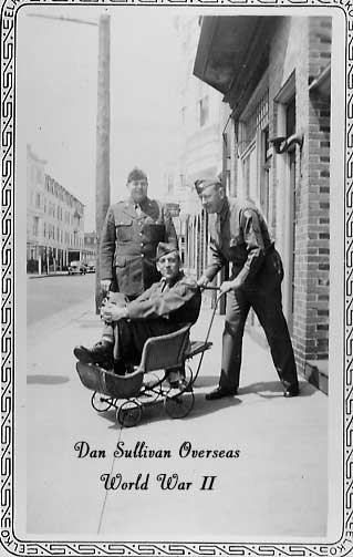 Photo of Dan Sullivan Overseas During WWII