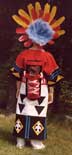 Back View of Kachina Doll Costume