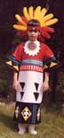 Front View of Kachina Doll Costume