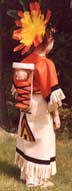 Back View of Apache Squaw Costume