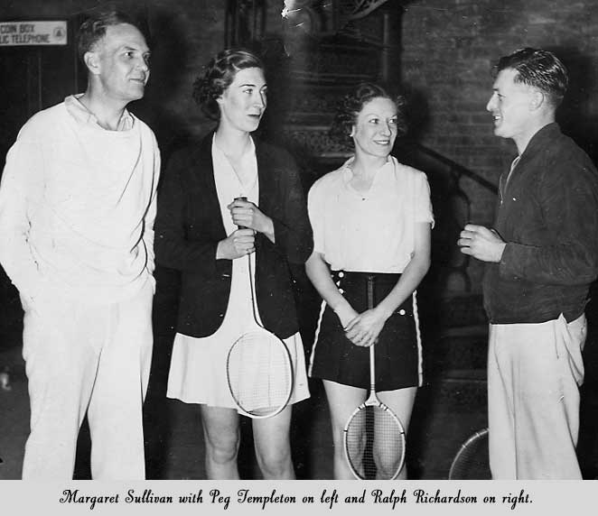 Photo of Margaret Sullivan with Badminton Players