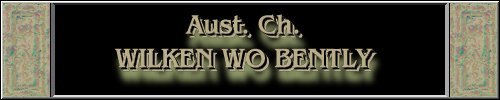 CLICK HERE
FOR DETAILS OF
CH. WILKEN WO BENTLY
~*~BENTLY~*~