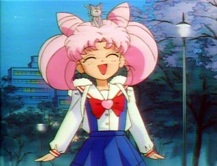 Chibi Usa says her goodbye's