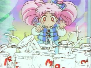 Chibi Usa is amazed he can drink that much