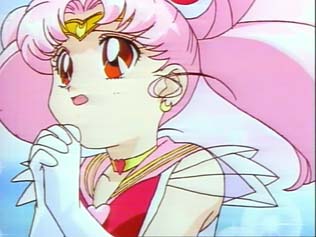 Chibi Usa calls to Pegasus