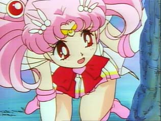 Chibi Moon bending over