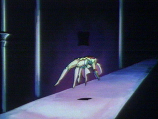 A bit of Chibi Moon's underwear shows