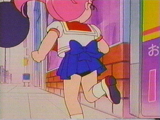 Chibi Usa has black underwear for a change!