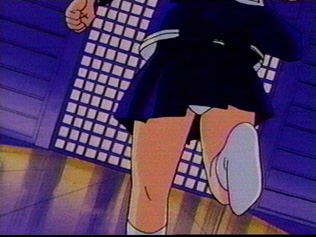 Cute white panties in her bum and cute white socks ^-^